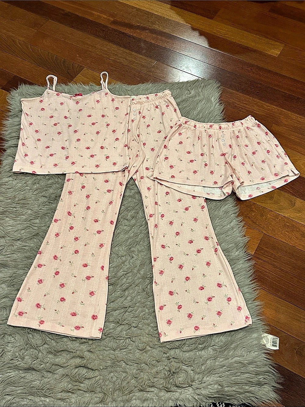 Wild Indigo Floral Pajama Set Size Small